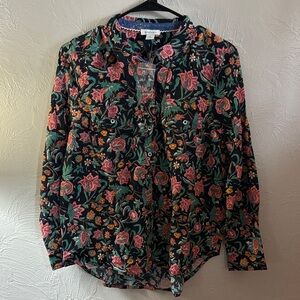 Sundance Black Floral Button-Down Shirt